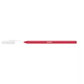 Golyóstoll 0,7mm, kupakos, Ico Signetta, írásszín piros