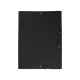 Gumis mappa A4, műanyag Bluering® fekete