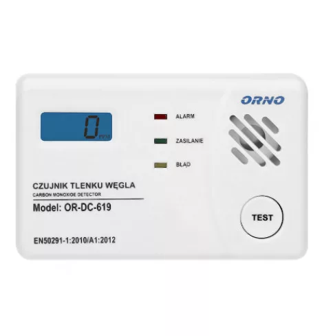 Orno OR-DC-619-TEST Szén-Monoxid Érzékelő