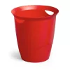 Papírkosár 16l, Durable Trend, áttetsző piros