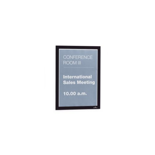Infókeret A4, XXL csomag, 10 db/doboz, Durable Duraframe® fekete