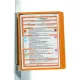 Bemutatótábla tartó, Durable Vario® Magnet Wall 5, narancssárga