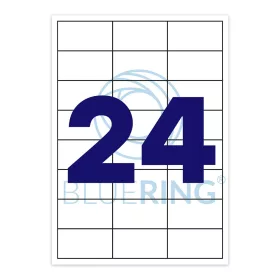 Etikett címke, 70x35mm, 100 lap, 24 címke/lap Bluering®