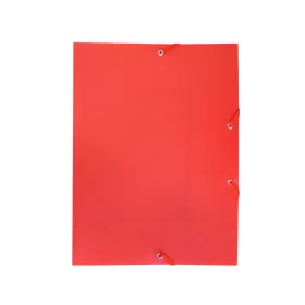 Gumis mappa A4, műanyag Bluering® piros