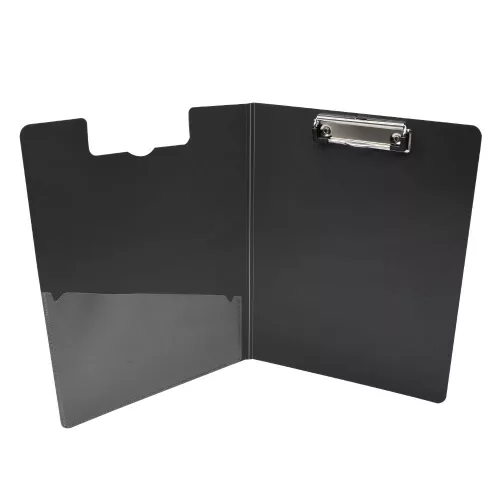 Felírótábla fedeles extra merev A4, PP Bluering® fekete