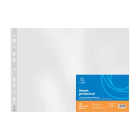   Genotherm lefűzhető, A3, 80 micron fekvő, narancsos Bluering® 20 db/csomag,