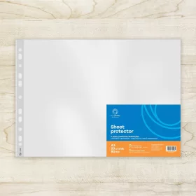   Genotherm lefűzhető, A3, 80 micron fekvő, narancsos Bluering® 20 db/csomag,