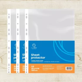   Genotherm lefűzhető, A4, 120 micron víztiszta Bluering® 25 db/csomag,
