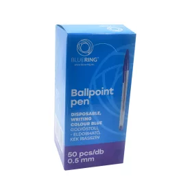 Golyóstoll eldobható kupakos Bluering® , írásszín kék