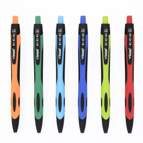 Golyóstoll nyomógombos 1,0mm Vinson Fine 1008 vegyes displ 36 db/display