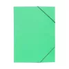 Gumis mappa A4, 300g. karton sarok gumírozással Bluering®, zöld