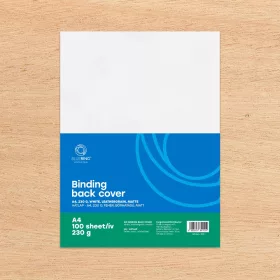   Hátlap, A4, 230 g. bőrhatású 100 db/csomag, Bluering® fehér