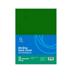   Hátlap, A4, 230 g. bőrhatású 100 db/csomag, Bluering® zöld