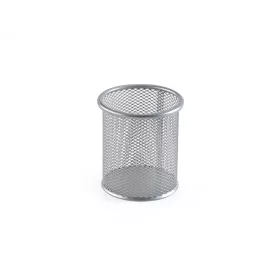 Fémhálós írószertartó pohár kerek Bluering® ezüst