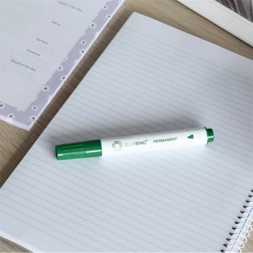 Alkoholos marker 3mm, kerek végű Bluering® zöld