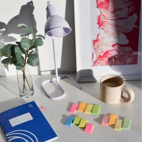   Jelölőcímke 20x50mm, 4x40lap, papír, vegyes pasztell színek Bluering®