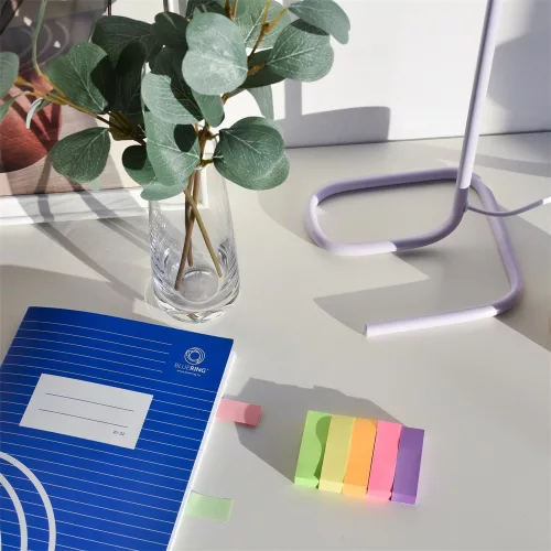 Jelölőcímke 15x50mm, 5x100lap, papír, Bluering®