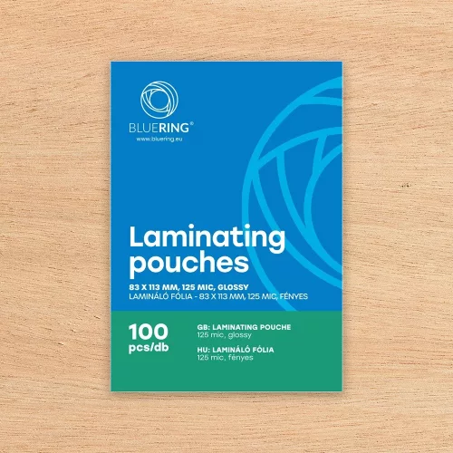 Lamináló fólia 83x113mm, 125 micron 100 db/doboz, Bluering®