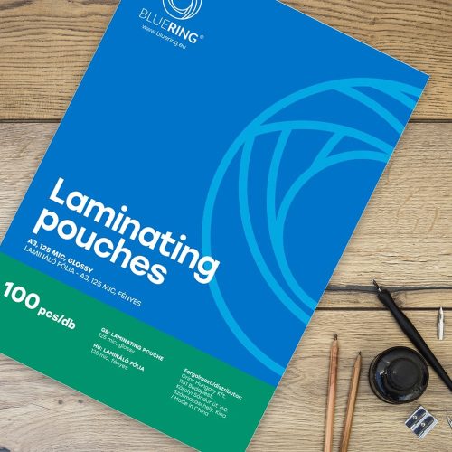 Lamináló fólia A3, 125 micron 100 db/doboz, Bluering®