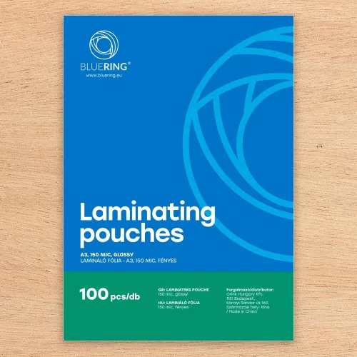 Lamináló fólia A3, 150 micron 100 db/doboz, Bluering®