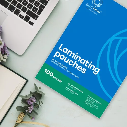 Lamináló fólia A4, 175 micron 100 db/doboz, Bluering®