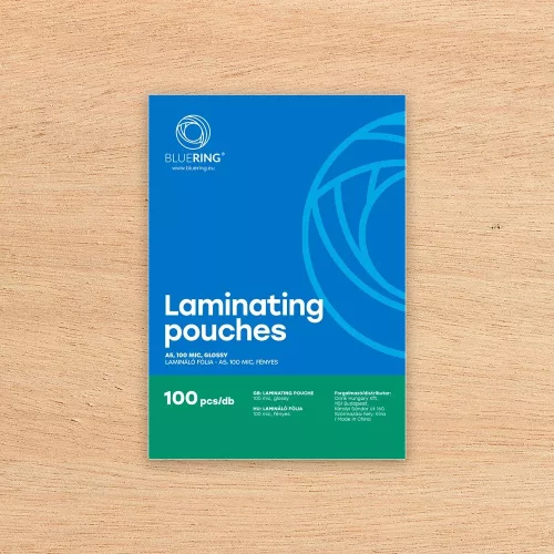 Lamináló fólia A5, 154x216mm, 100 micron 100 db/doboz, Bluering®