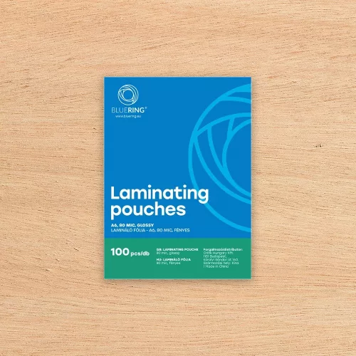 Lamináló fólia A6, 80 micron 100 db/doboz, Bluering®