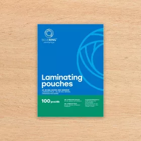   Lamináló fólia A5, 80 micron öntapadó hátlappal 100 db/doboz, Bluering®,