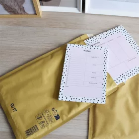   Légpárnás tasak 17/G szilikon külső méret 250x350mm, belső méret 230x340mm, Bluering® barna