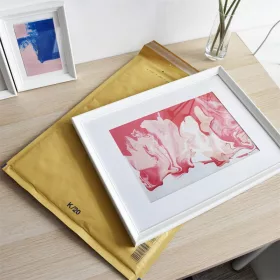   Légpárnás tasak 20/K szilikon külső méret 370x480mm, belső méret 350x470mm, Bluering® barna