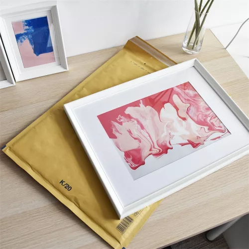 Légpárnás tasak 20/K szilikon külső méret 370x480mm, belső méret 350x470mm, Bluering® barna