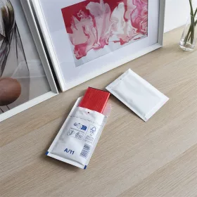   Légpárnás tasak 11/A szilikon külső méret 120x175mm, belső méret 100x165mm, Bluering® fehér