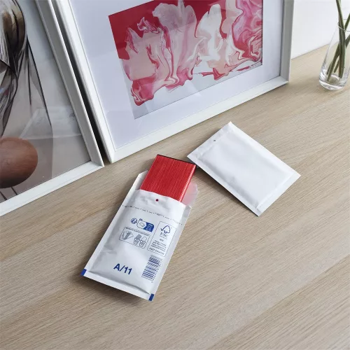 Légpárnás tasak 11/A szilikon külső méret 120x175mm, belső méret 100x165mm, Bluering® fehér