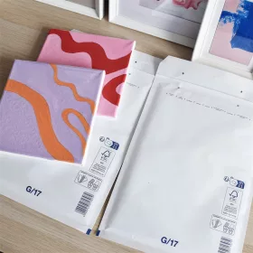   Légpárnás tasak 17/G szilikon külső méret 250x350mm, belső méret 230x340mm, Bluering® fehér