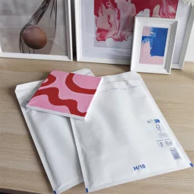   Légpárnás tasak 18/H szilikon külső méret 290x370mm, belső méret 270x360mm, Bluering® fehér