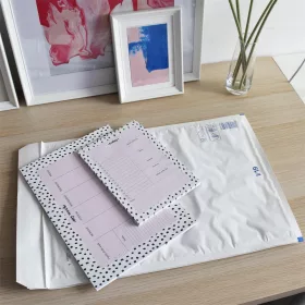   Légpárnás tasak 19/I szilikon külső méret 320x455mm, belső méret 300x445mm, Bluering® fehér