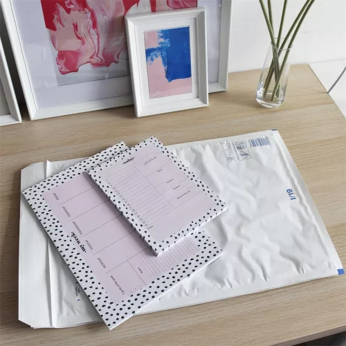 Légpárnás tasak 19/I szilikon külső méret 320x455mm, belső méret 300x445mm, Bluering® fehér