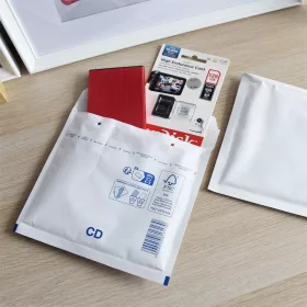   Légpárnás tasak CD szilikon külső méret 200x175mm, belső méret 180x165mm, Bluering® fehér