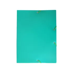 Gumis mappa A4, műanyag Bluering® zöld