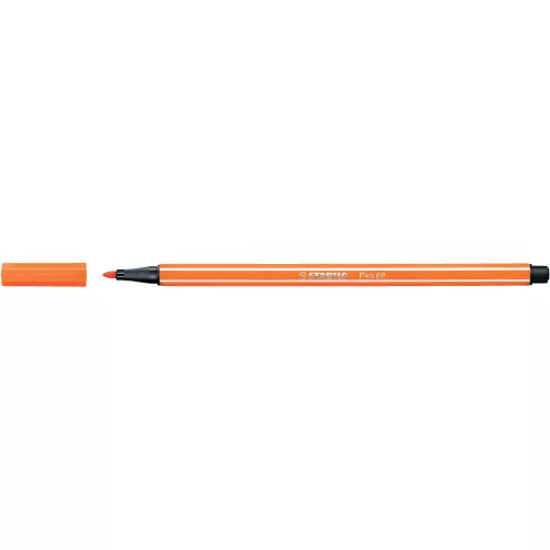 Rostirón, filctoll 1mm, M STABILO Pen 68 halvány narancssárga