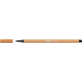 Rostirón, filctoll 1mm, M STABILO Pen 68 sötétokker