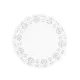 Tortacsipke kerek átmérő: 28 cm 100 db/csomag fehér