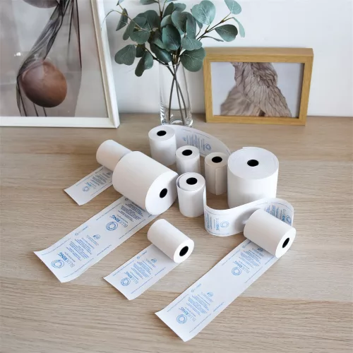 Hőpapír 57 mm széles, 27fm hosszú, cséve 12mm, 10 tekercs/csomag, ( 57/50 ) BPA mentes Bluering®