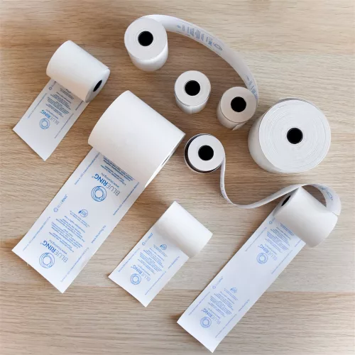 Hőpapír 57 mm széles, 42fm hosszú, cséve 12mm, 10 tekercs/csomag, ( 57/60 ) BPA mentes Bluering®