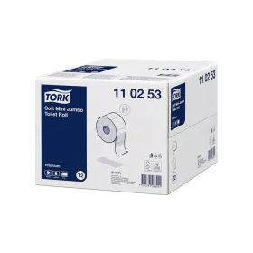   Toalettpapír 2 rétegű közületi átmérő: 18,8 cm 850 lap/170 m/tek 12 tek/karton Soft Mini Jumbo Premium Tork_110253 fehér