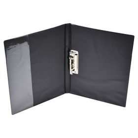 Villámzáras mappa A4, műanyag Bluering®, fekete