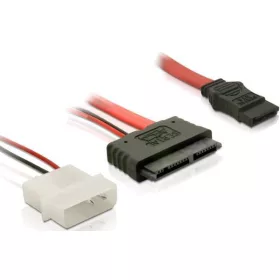 Micro SATA / SATA+ 2  PIN molex  kábel 30 cm Delock 84384