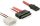 Micro SATA / SATA+ 2  PIN molex  kábel 30 cm Delock 84384