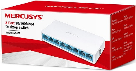 8 portos switch Mercusy MS108 
