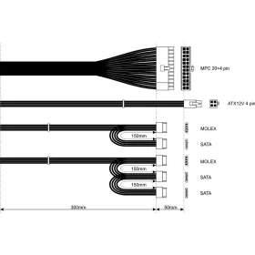 500W tápegység Akyga AK-B1-500E